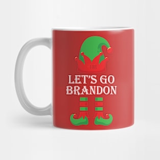 le'ts go brandon! christmas style Mug